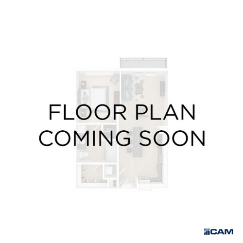Floor plan for 2 beds, 2 baths, 1130 sqft